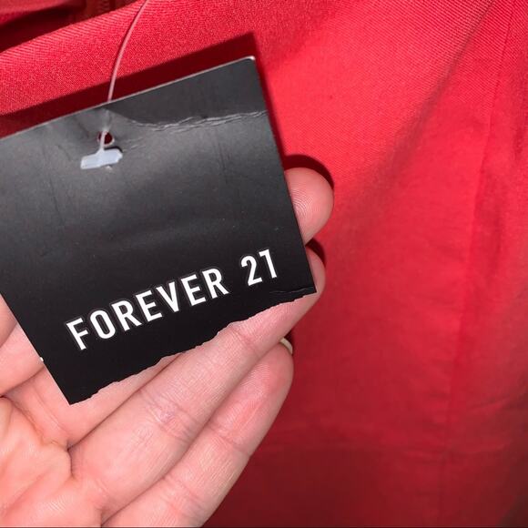 NWT Forever 21 Hot Pink Fitted Bodycon Sleeveless Mini Dress Size: Large - Picture 8 of 10